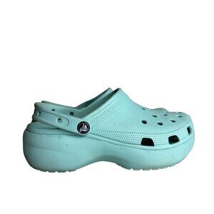 Crocs Classic Platform Clogs Mint Green Size W9‎